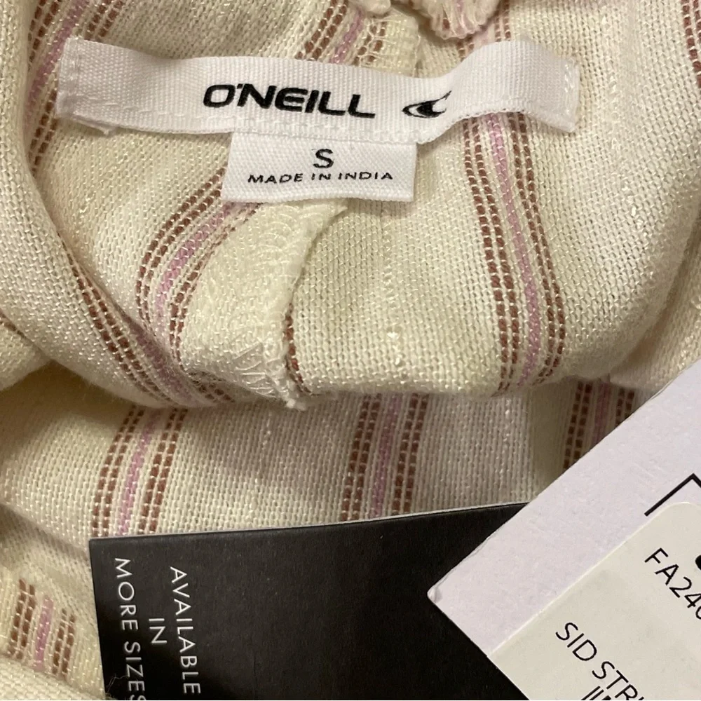 O'NEILL Sid Stripe Jumpsuit in Winter White - Picture 7 of 9